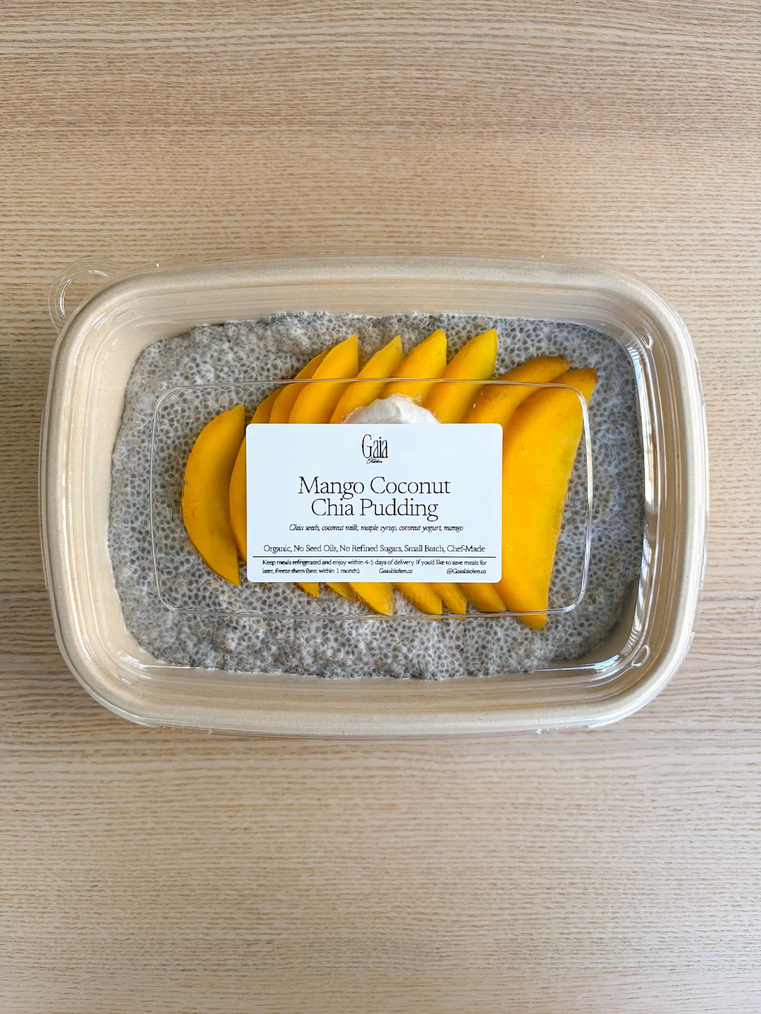 Mango Coconut Chia Pudding
